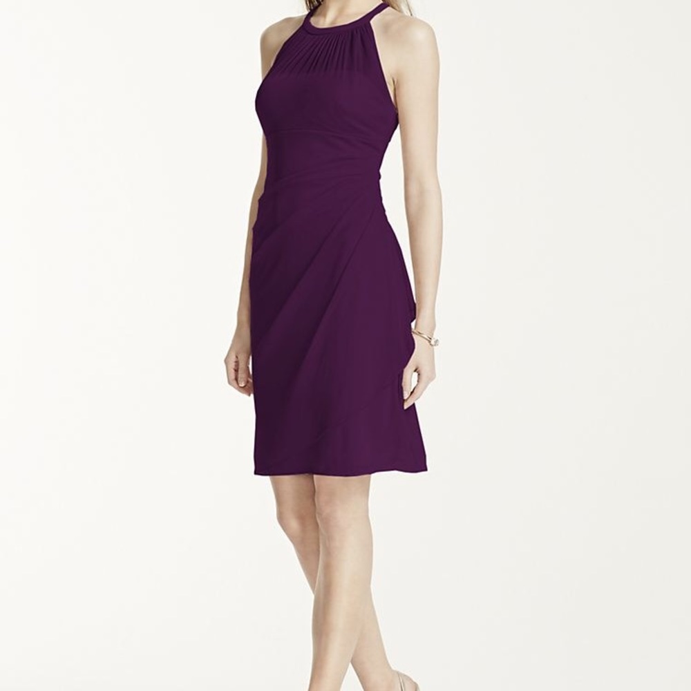 Purple bridesmaid or cocktail dress